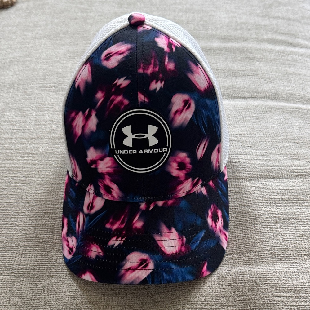 Under Armour Pink and Blue Floral Hat